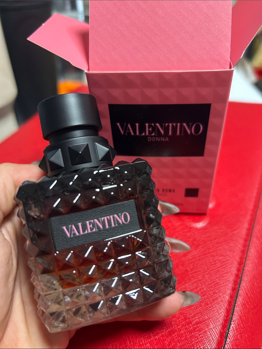 Valentino perfume bottle and box